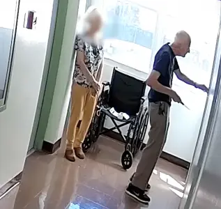 Disturbing video shows Florida senior citizen, 83, stabbing property manager during bloody argument