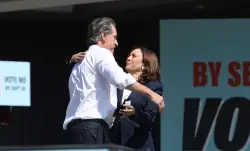 VP Harris Pings Fellow California Pol Newsom in $20 Million Memoir, Prompting a Prickly Response