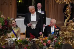 Trump makes dig at Prince Harry after praising William as King Charles’ ‘remarkable son’ in state banquet speech