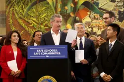 'We're not North Korea.' Newsom signs bills to limit immigration raids at schools and unmask federal agents